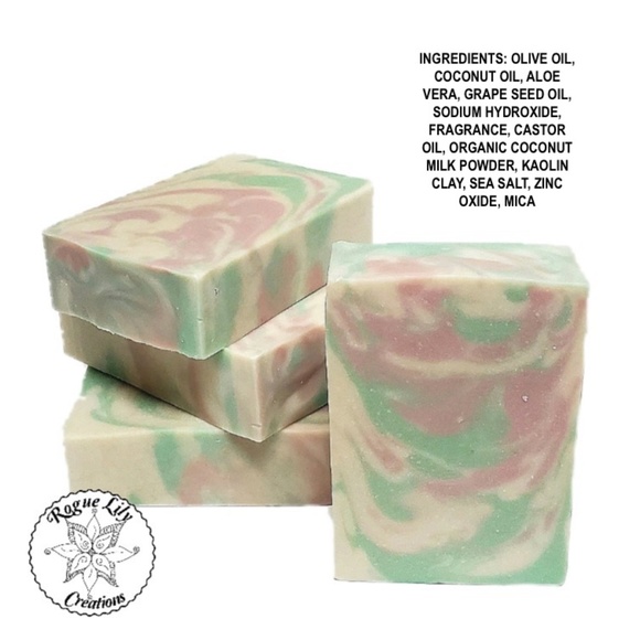 Artisan Coconut Milk Soap: Lily of the Valley SOLD OUT - Picture 3 of 3
